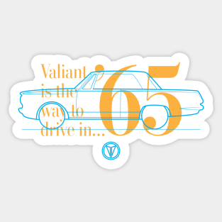 65 Valiant (Coupe) - The Way to Drive Sticker